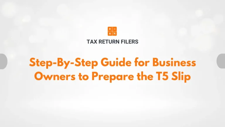Prepare the T5 Slip